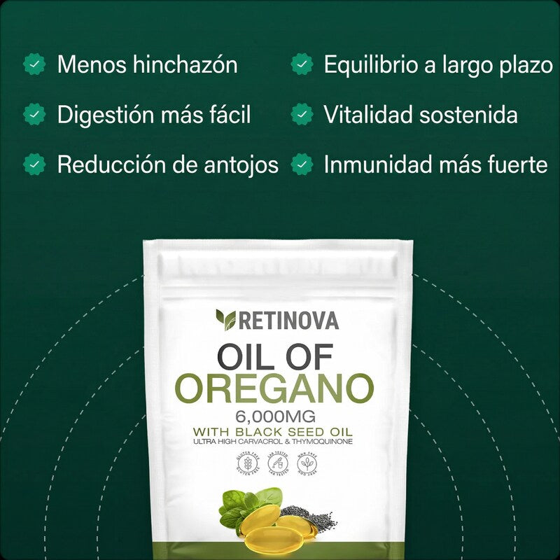 Aceite de Orégano - Limpia Hongos y Parásitos